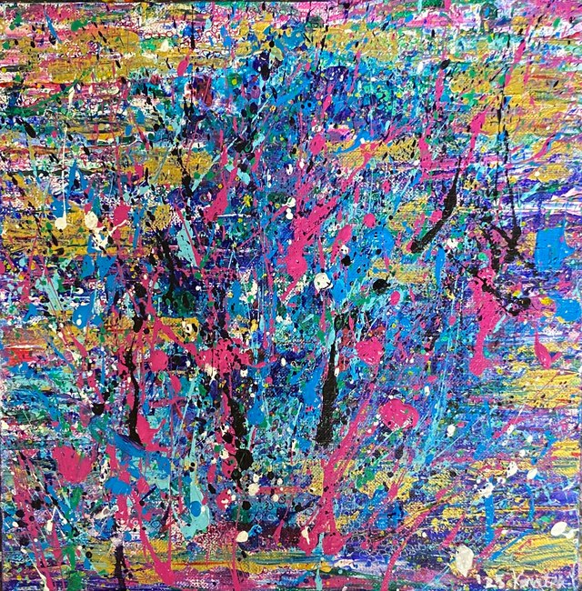 未知の織 — painting by Konatsu Ishijima